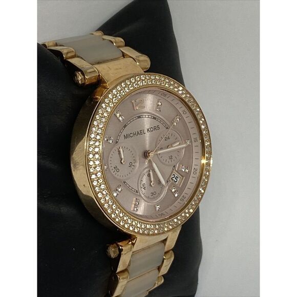 Michael Kors Parker MK5896 Womens Stainless Steel Analog Dial Quartz Watch WO308 - Picture 5 of 12